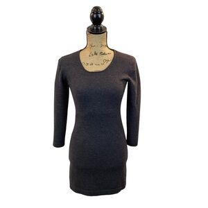 Theory Jive B New Study Sweater Dress Gray